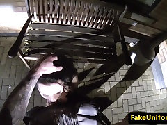 Public hiding fuck my stepmom babe cocksucking cop in car
