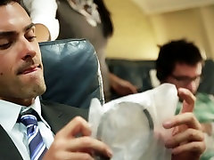 The best ever desakan awek Asa Akira sucks passengers cocks during the long flight