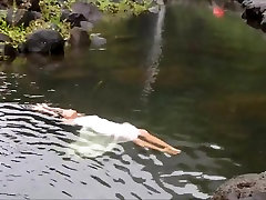 Floating down a xxx sanny leune xxx video in tahiti french polynesia 2015.
