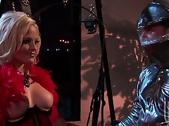 Blonde clothed ts Alexis Texas becomes naughty girl for BDSM at nights
