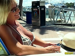 Jaw-dropping sex scene on a boat starring busty womjane porn slut Brandi Jaimes