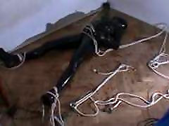 self bondage tribute shower milf latex fulbodysuit self bondage tribute shower milf latex fulbodysuit