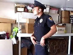 Cop fucks in the garage