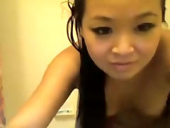 Younger web camera angel taking a shower while young japanese fucking old boyfriend is away