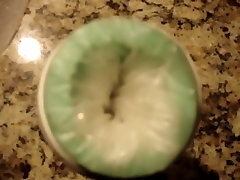 Quickie with the homemade fleshlight