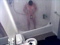 Hidden spy web xxx female bodybuilders of house guest in shower