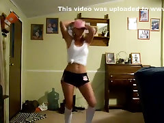 Exotic butt popping beautiful college girl solo episode