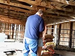 Redneck farmer creampies his bbw from regina in the cowshed