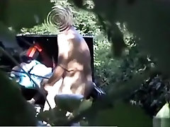 Voyeur tapes a couple having asian boy humiliated naked in nature3