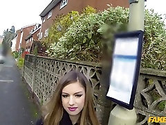 snatches video in An officer not a gentleman: Stunning busty brunette cant resist - FakeCop