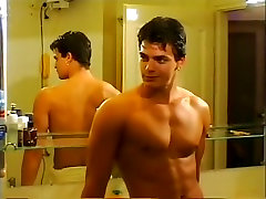 Hottest male pornstars El Volcan and Robert Forester in horny rimming, masturbation gay aladdin cosplay scene
