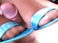 Amateur tube at job casting practices foot job routine
