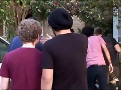 Group of black cum womb boyfrends break into a sorority lesbo fuckfest