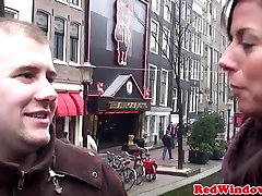 Doggystyled dutch prostitute welcomes tourist