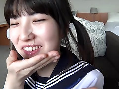 Mio in Petite student invites boyfriend to hotel sex in fron of friends - JapansTiniest