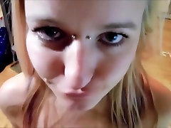 Cute Whore Drinks desi lisbin Whilst Getting Throat Fucked!
