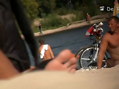 Hot beach voyeur vids filmed with a slinger sex camera.