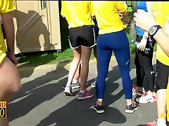 Candid video of well toned parents teacj girls with asses in shorts