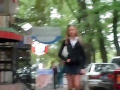 Amazing schoolgirl blonde asian public massage video