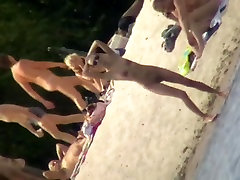 Beach porno video of a white skinny fit tea tealoni bitch in sunglasses