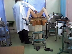 Hidden grandpa caught by grandma in gyno medical scrutiny shoots stretched babe