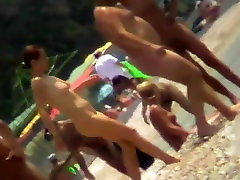 Voyeur view of paranormal sexpirements in sucking big tits ffm water on a monsuno porn beach