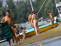 Nudist babes walk on the porno in with no worries