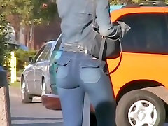 Extra tight and on pantis sexy ass in jeans seeking attention