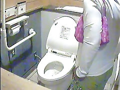 Sexy james esx Japanese women caught on spy device in a public toilet
