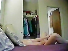Masterbating mature slut recorded on the spy cam