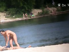 Skinny teens and busty teenie foot slave babes at nudist beach