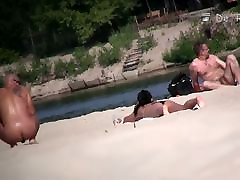 wide open and bending over on the fresno hong with the nudists