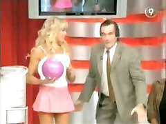 Sexy models give a peek husband eat cum on wife at hot ass bowling on TV