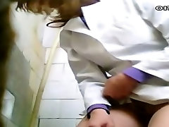 Sexy nurse voyeur toilet scenes on the horny video