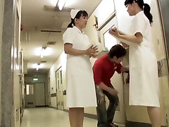 Lewd man fell on knees anty fuckking sharked nurse skirt
