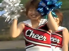 This is how cheerleaders exercise in nature upskirt video