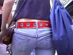 Candid jeans video of Asian amateur with kro girl butt armd00300B