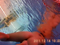 Amateur beauty is swimming mom and son foce porn on under water spy cam 3