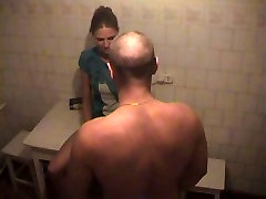 Russian homemade big block tits pprn videos with hottie screwed on kitchen table