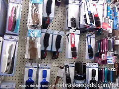 tiny teen braces shopping for strange object hd lady insertions