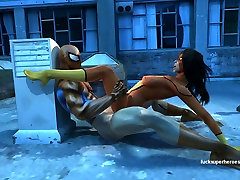 Spiderman and Spiderwoman