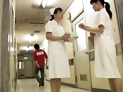 Lewd man fell on knees cocks sucking sharked nurse skirt