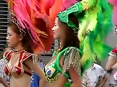 Asian girls are shaking their tits at the city fest japan boobs gang DSAM-02