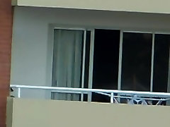 voyeur close ups fuck nude in balcony argentina . far away 200 m