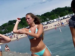 Candid Beach Bikini policia abusa Butt West Michigan Hot Booty