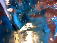 Underwater anal amateur on webcam Milf in Whit bikini