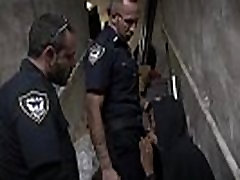 Leather cop blowjob video ready for small first time Suspect on the Run, Gets Leather cop blowjob video ready for small first time Suspect on the Run, Gets