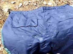 LUST CHARGE ON FAT BLUE MA1 NYLON PANTS. PART 2