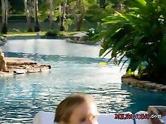 Cock Hungry Cougar Blows Well Hung Pool Boy