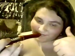18yo horny masturbation on lesbian masturbating with hairbrush
